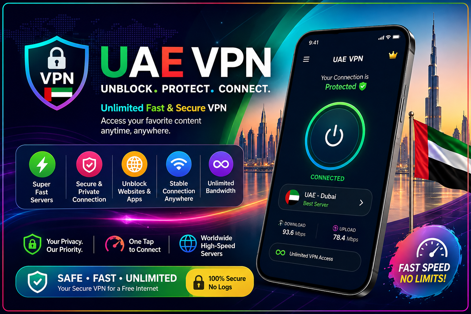 VPN UAE – Private & Secure VPN: A Convenient Way to Protect Your Connection